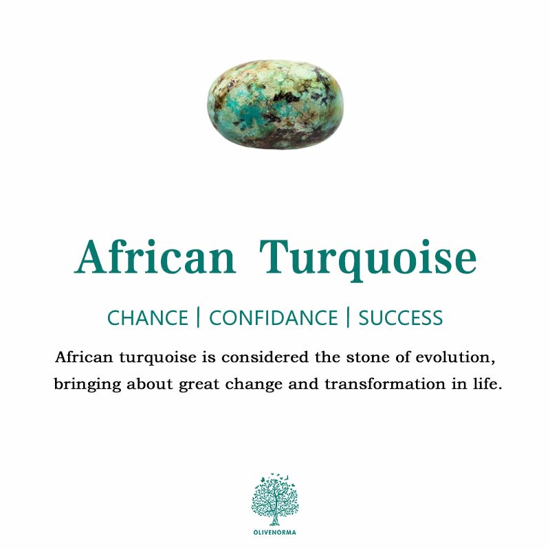 Olivenorma African Turquoise Beaded Moss Agate Pendant Necklace