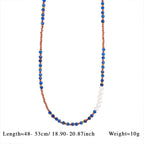 Olivenorma Natural Stone Beads Pendant Necklace