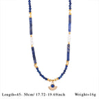 Olivenorma Natural Stone Beads Pendant Necklace