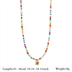 Olivenorma Natural Stone Beads Pendant Necklace