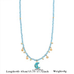 Olivenorma Amazonite Aquamarine Blue Chalcedony Beaded Necklace