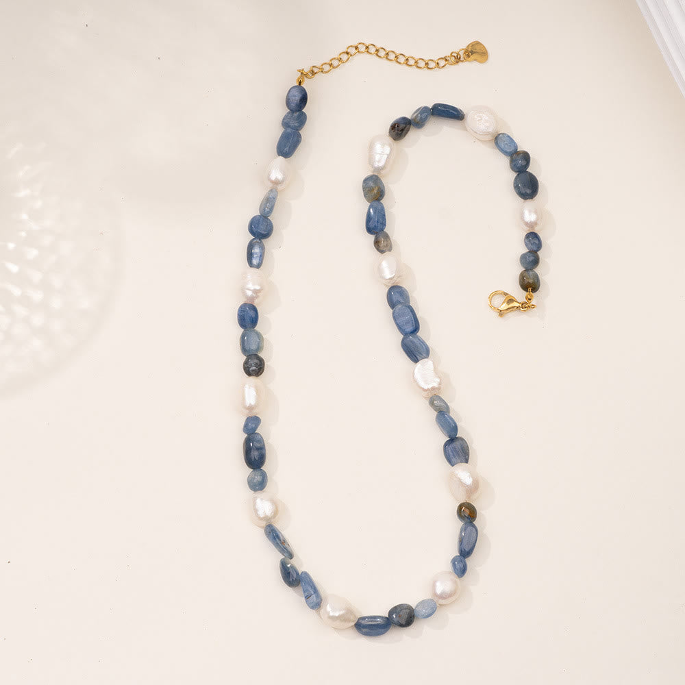 Olivenorma Crystal Beads Stainless Steel Fish Pendant Necklace