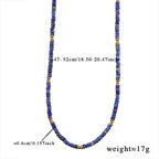 Olivenorma Freshwater Pearl Lapis Lazuli Beads Necklace