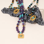 Olivenorma Amethyst Tiger Eye Beads Evil Eyenecklace