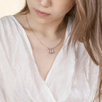 Olivenorma Custom Stainless Steel Dog Bone Birthstone Necklace