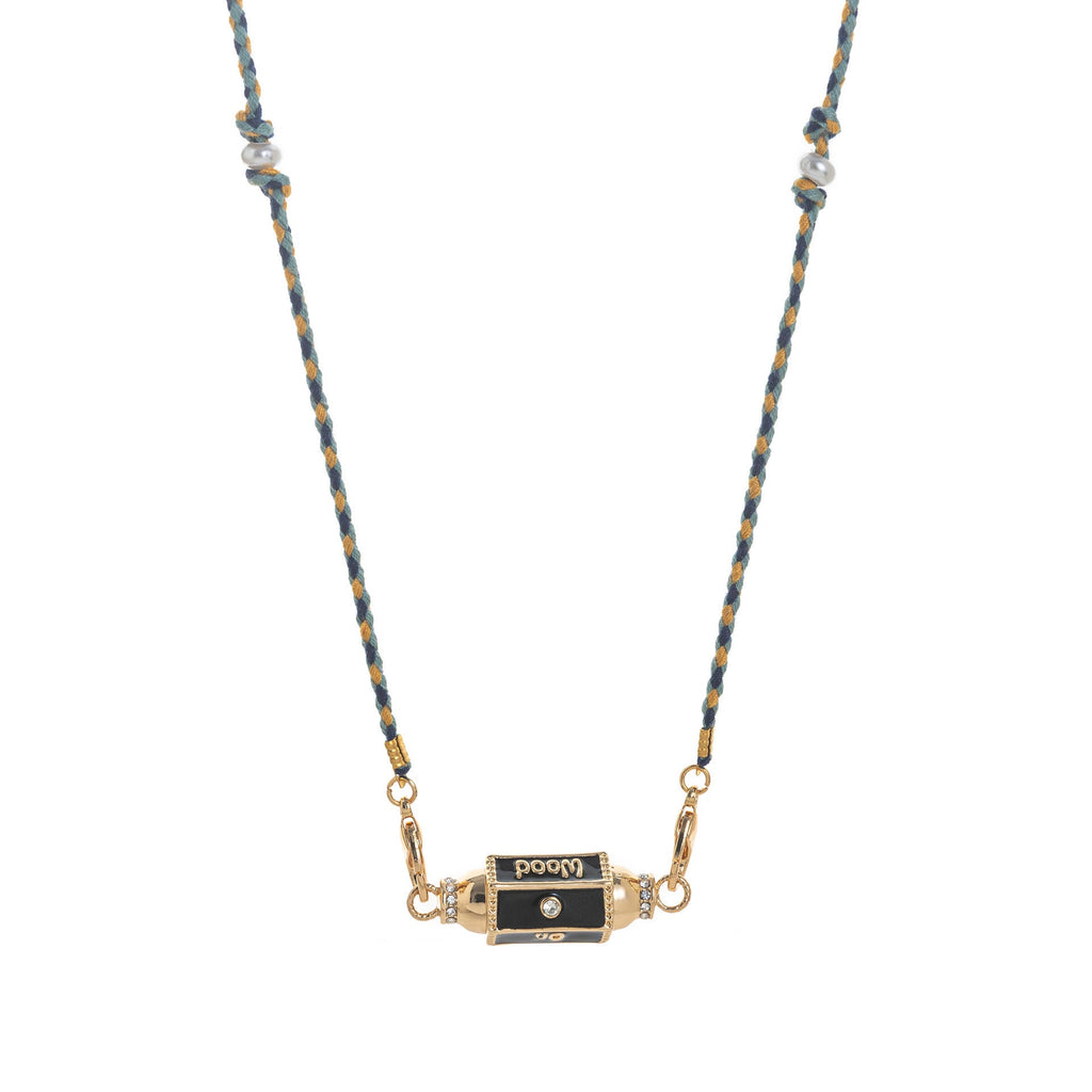 Olivenorma Braided Rope Colorful Tarot Kaleidoscope Pendant Necklace