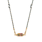 Olivenorma Braided Rope Colorful Tarot Kaleidoscope Pendant Necklace