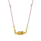 Olivenorma Braided Rope Colorful Tarot Kaleidoscope Pendant Necklace