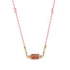 Olivenorma Braided Rope Colorful Tarot Kaleidoscope Pendant Necklace