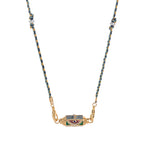 Olivenorma Braided Rope Colorful Tarot Kaleidoscope Pendant Necklace