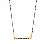 Olivenorma Braided Rope Colorful Tarot Kaleidoscope Pendant Necklace