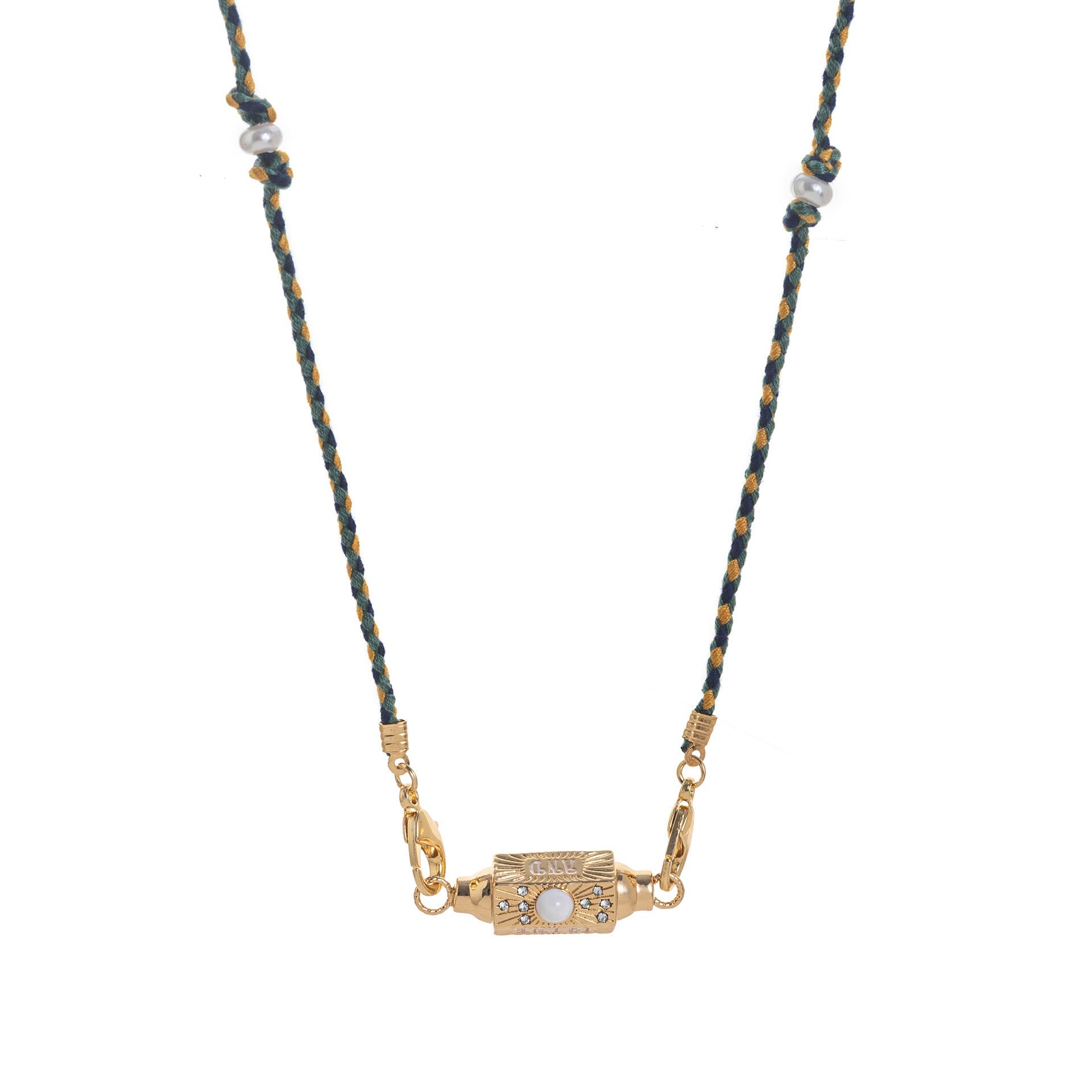 Olivenorma Braided Rope Colorful Tarot Kaleidoscope Pendant Necklace