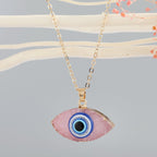 Olivenorma Clear Quartz Evil Eye Energy Necklace