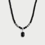 Olivenorma Black Onyx Natural Stone Beads Men Necklace