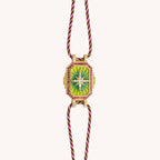 Olivenorma Colorful Tarot Kaleidoscope Braided Bracelet Necklace