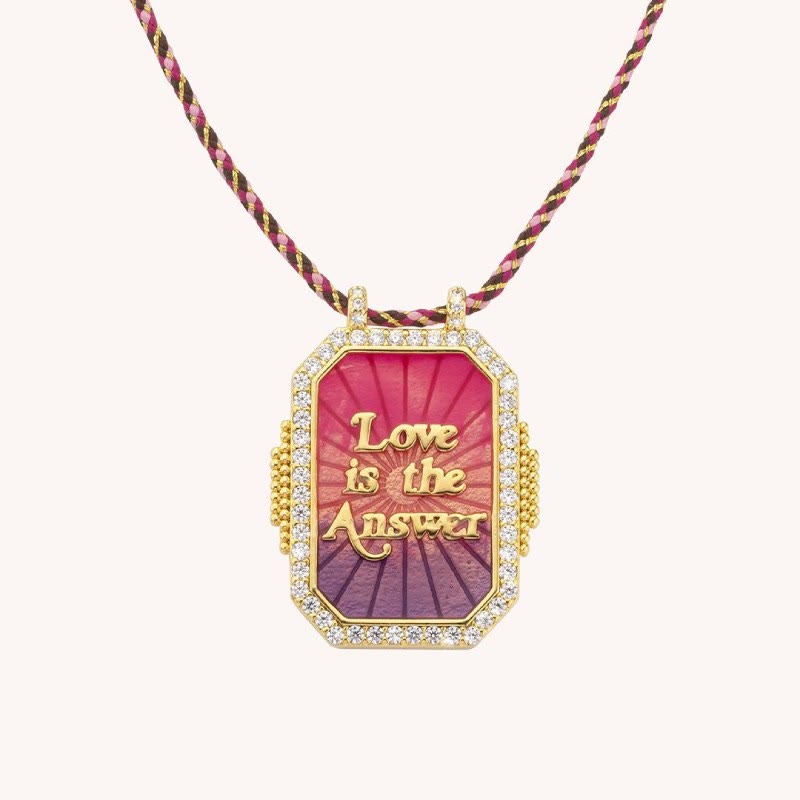 Olivenorma Colorful Tarot Kaleidoscope Braided Bracelet Necklace