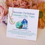 Olivenorma Month Birthstone Star Creative Gift Card Necklace