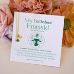 Olivenorma Zodiac Rune Birthstone Stainless Steel Gift Card Necklace