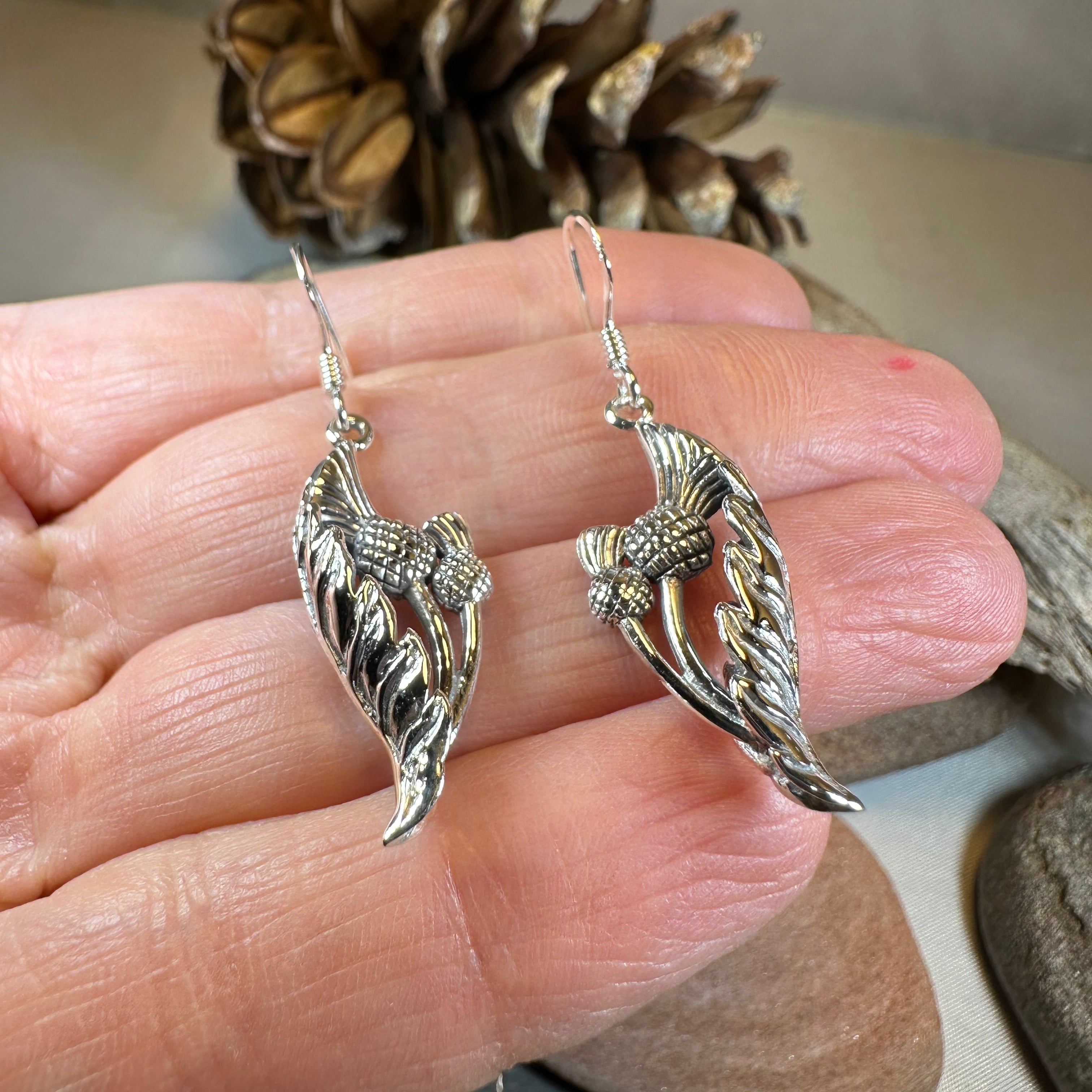 Cluaran Thistle Earrings