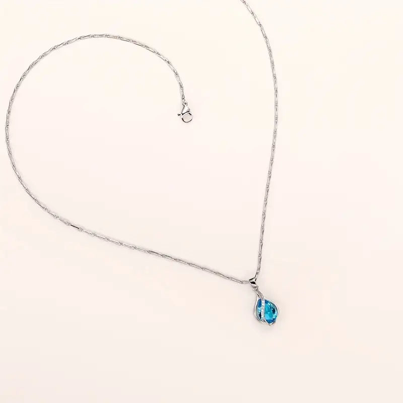 Celestial Blue Charm Necklace
