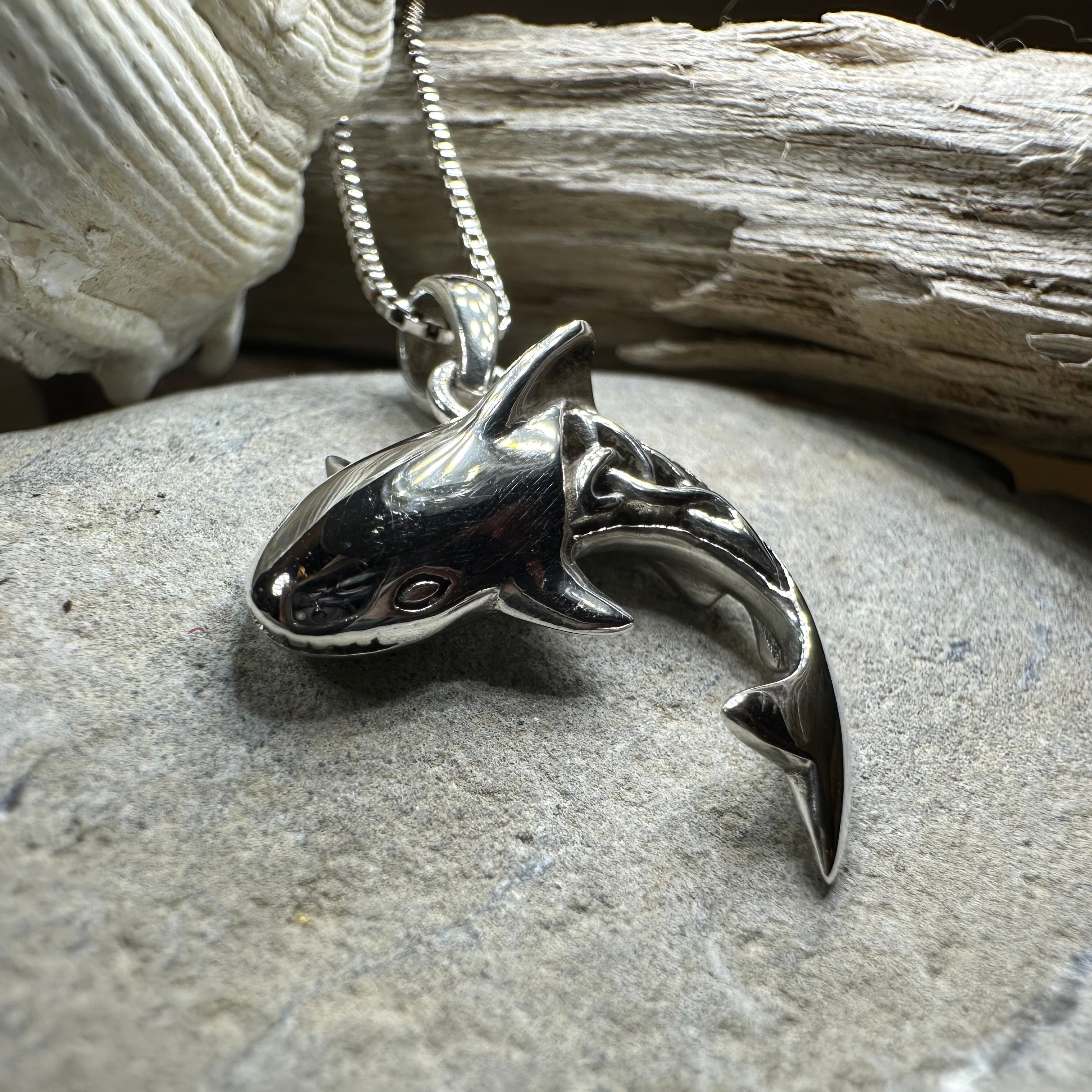 Celtic Shark Necklace
