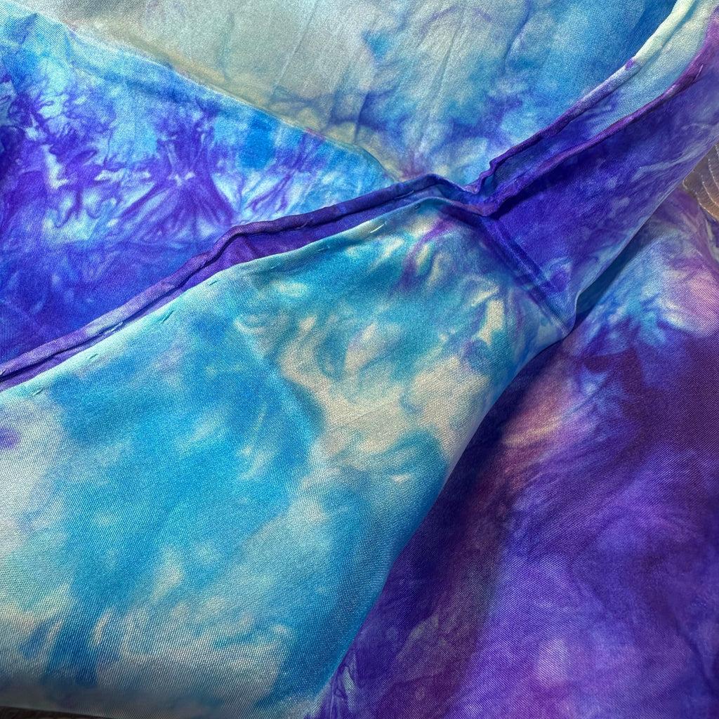 Hand Painted Salt Water Silk Scarf
