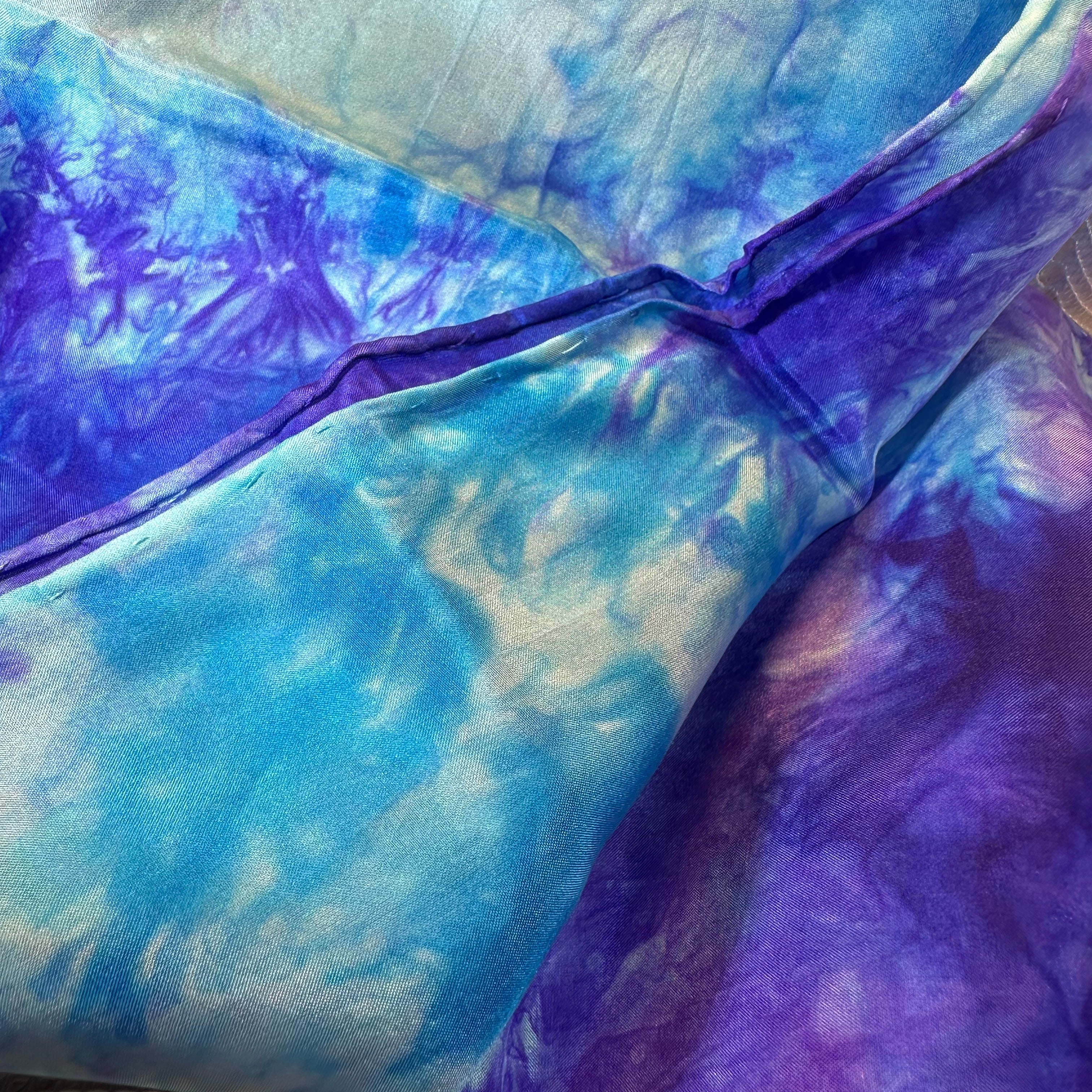 Hand Painted Salt Water Silk Scarf