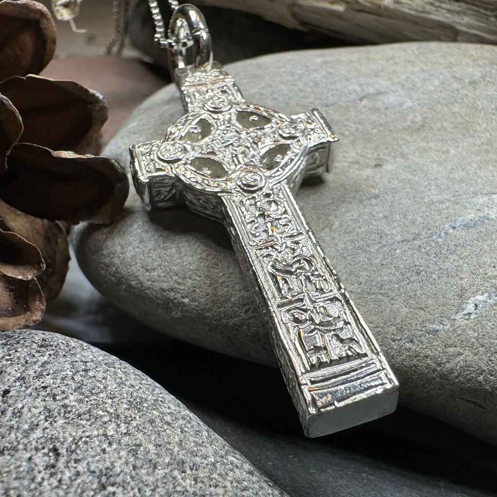 Artisan Irish Clonmacnoise Cross Necklace