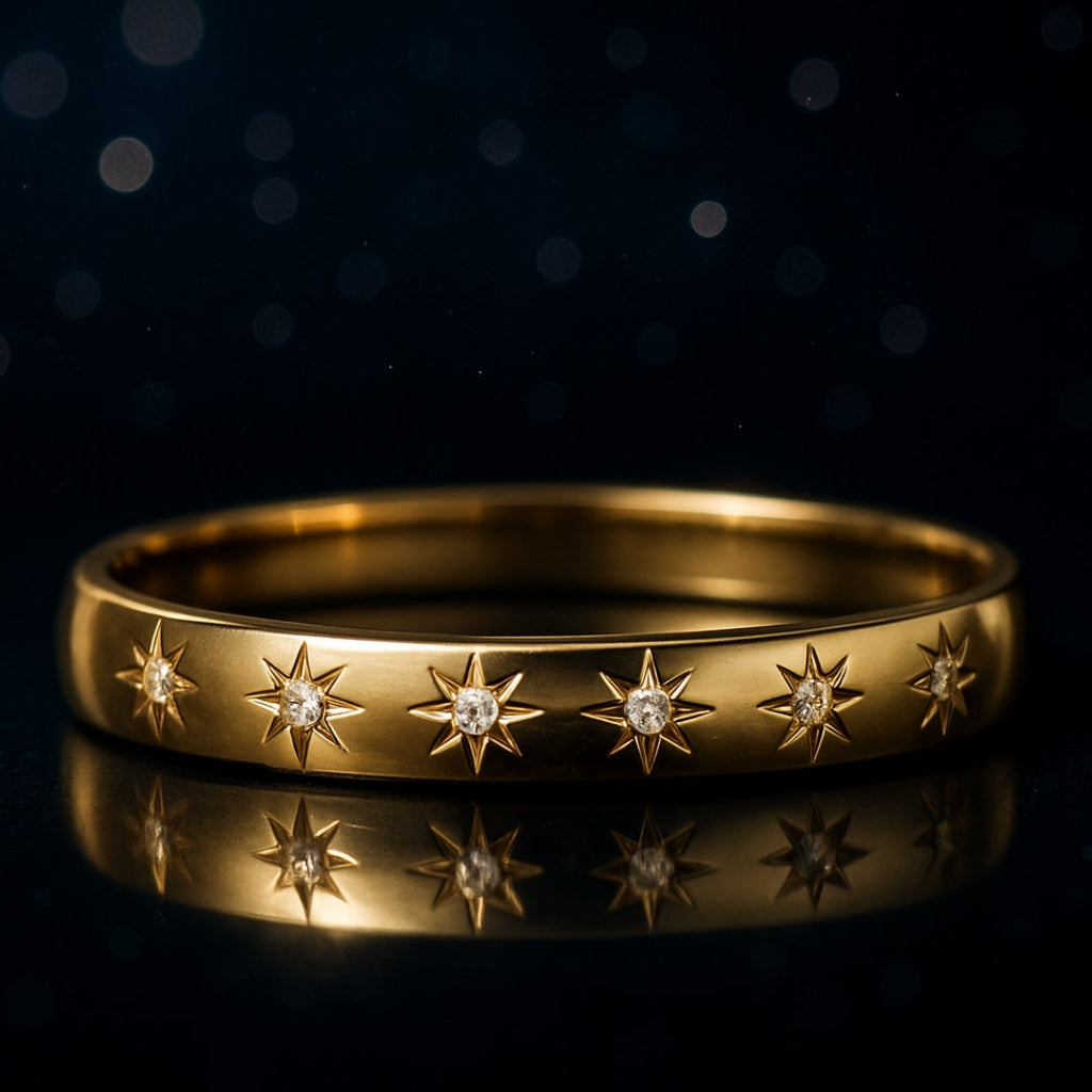 Star Diamond 14K Gold Ring
