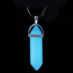 Olivenorma Moonstone Stone Hexagonal Column Necklace