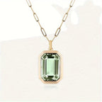 Elowen Green Charm Necklace