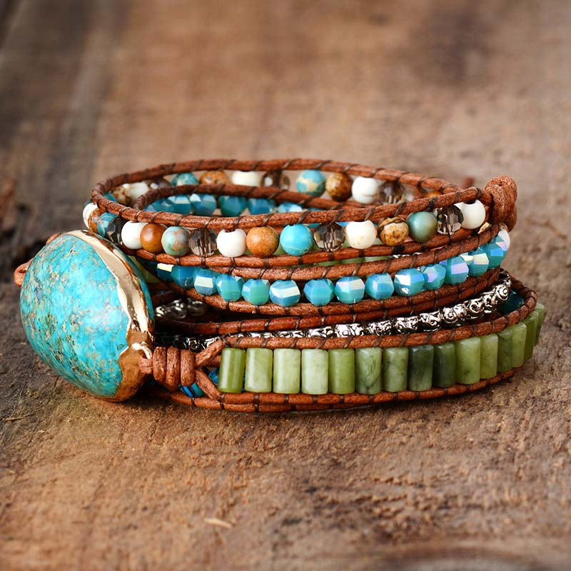 Healing Amazonite Protection Turquoise Bracelet