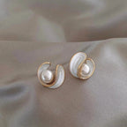 Lee - White Opal Earrings