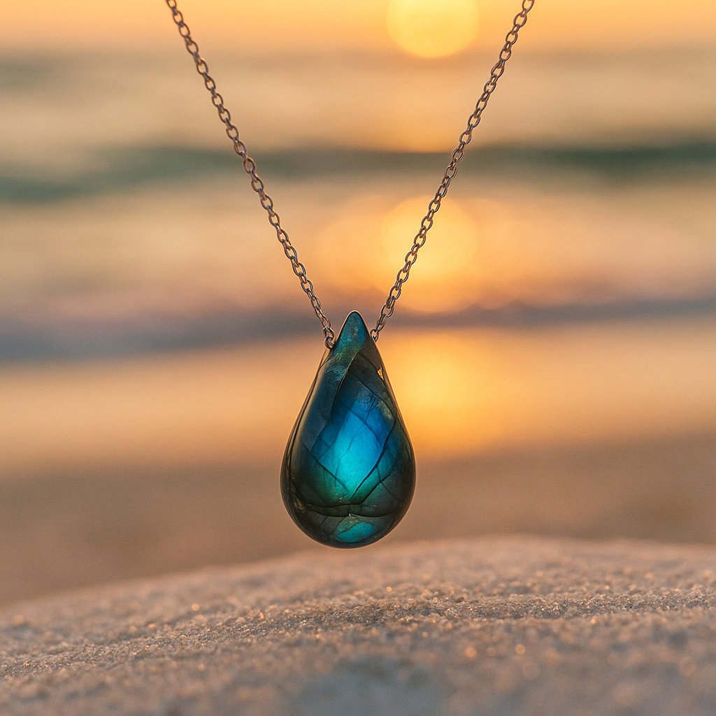 Ocean's Tear Labradorite Necklace