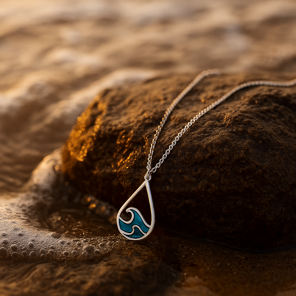 Simple Wave Breath Necklace