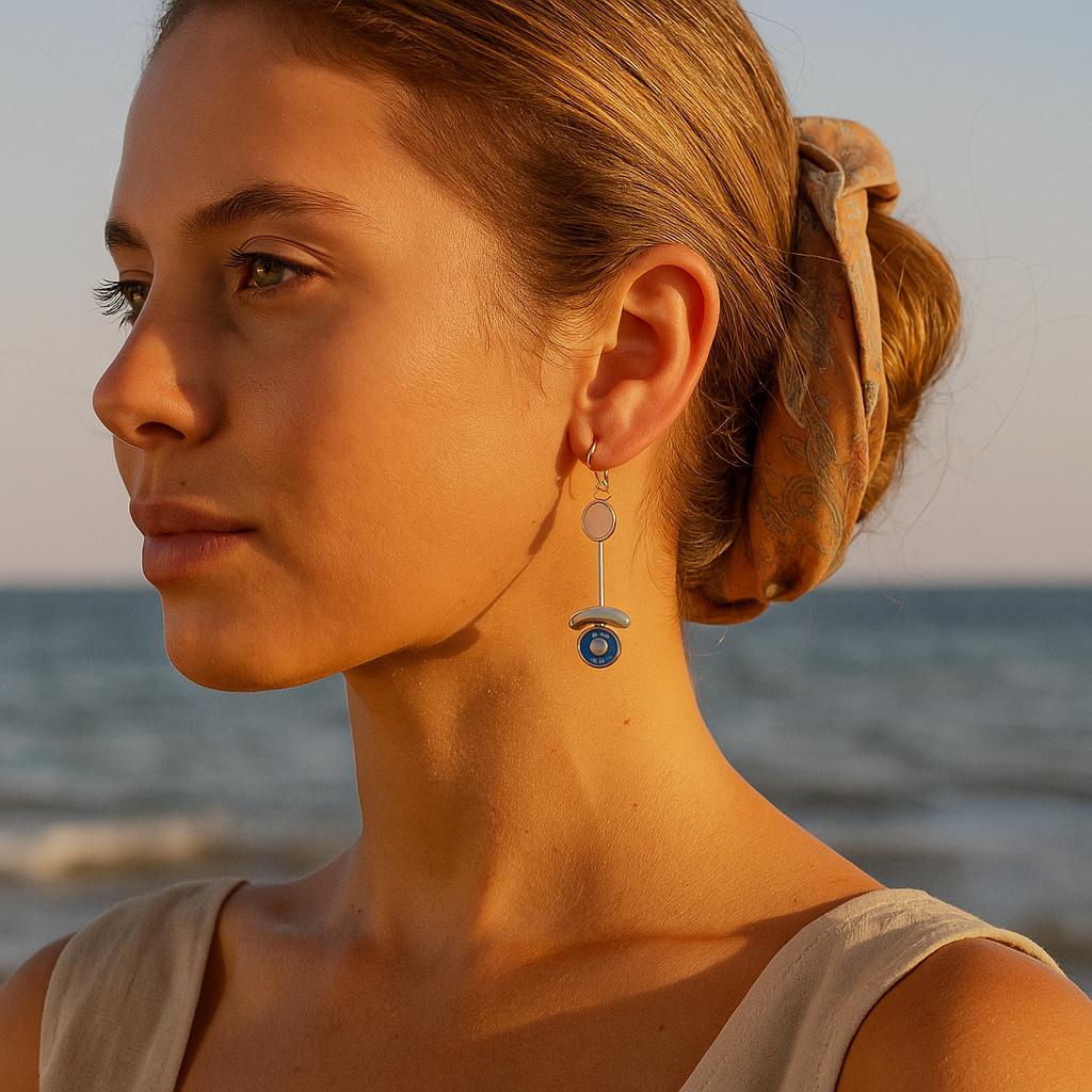 Joyful Blue Earrings
