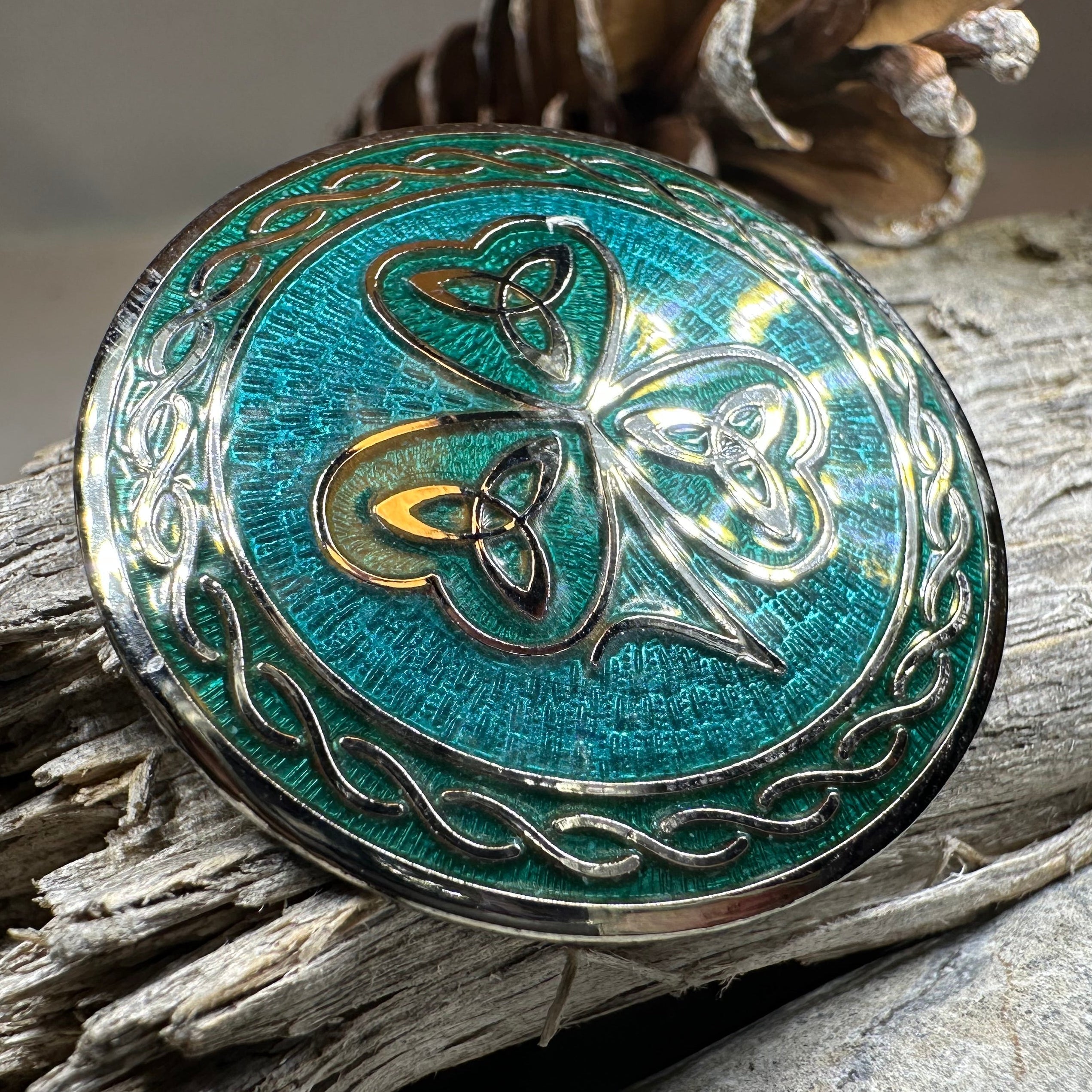 Celtic Shamrock Brooch