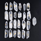 25pcs Clear Quartz Rune Set Handcrafted Nordic Divination