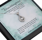 Granddaughter Personalised Gift With Silver Plated Pendant Necklace