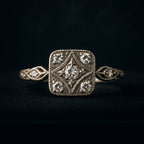 Rosie Diamond Vintage 9K Gold Ring