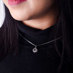 Women's Silver Plated Teardrop Necklace With Special Niece Message Card