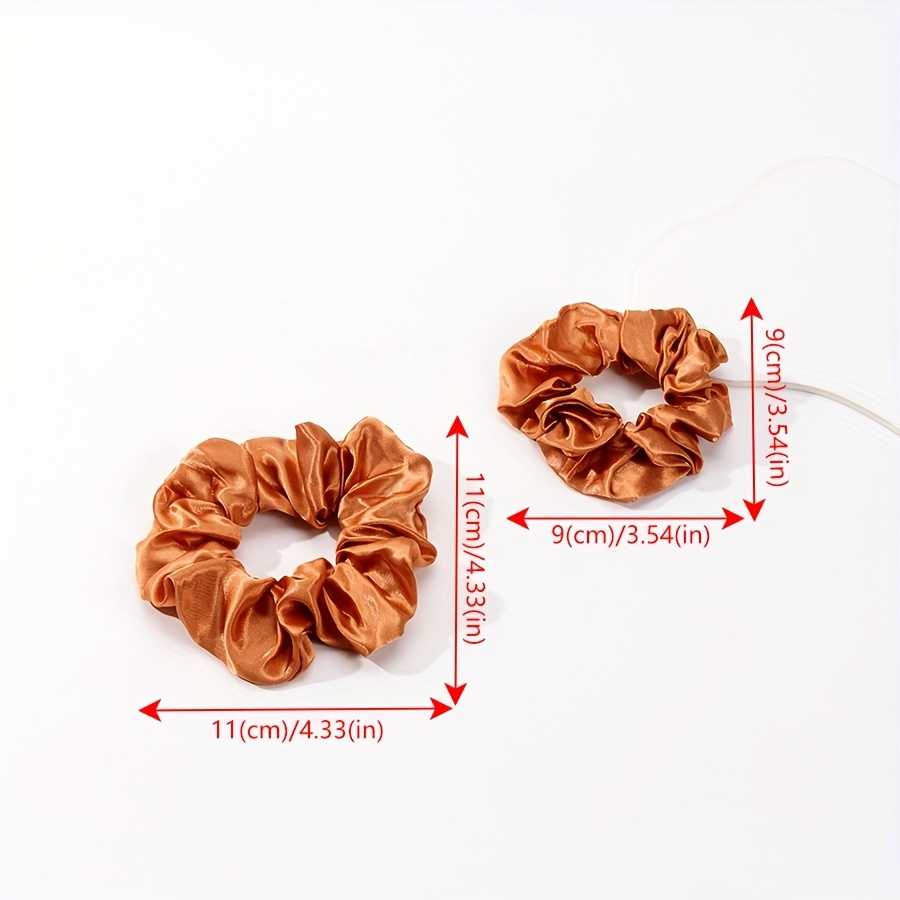 12 Pcs Silk Scrunchies for Women Large Satin Elastic Hair Ties Jumbo