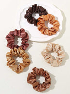 12 Pcs Silk Scrunchies for Women Large Satin Elastic Hair Ties Jumbo