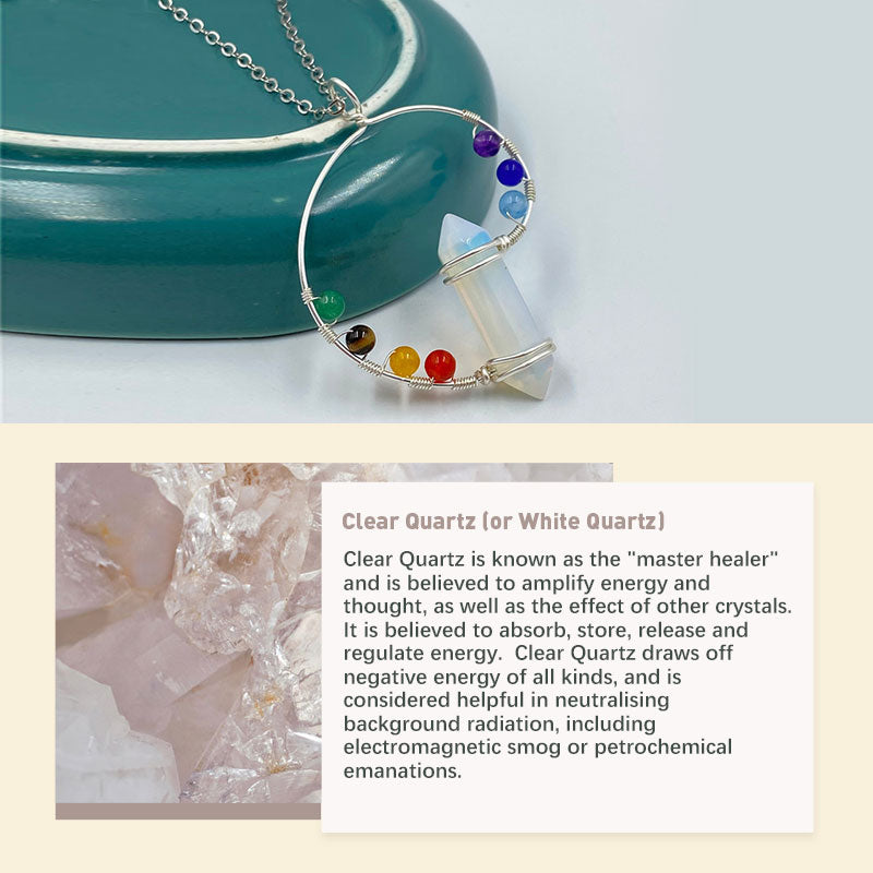 Olivenorma Chakra Orgone Color Swirl Necklace