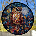 Autumn Night Owl Suncatcher