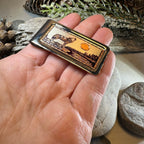 Howling Wolf Copper Money Clip