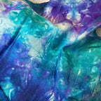 Hand Painted Salt Water Silk Scarf