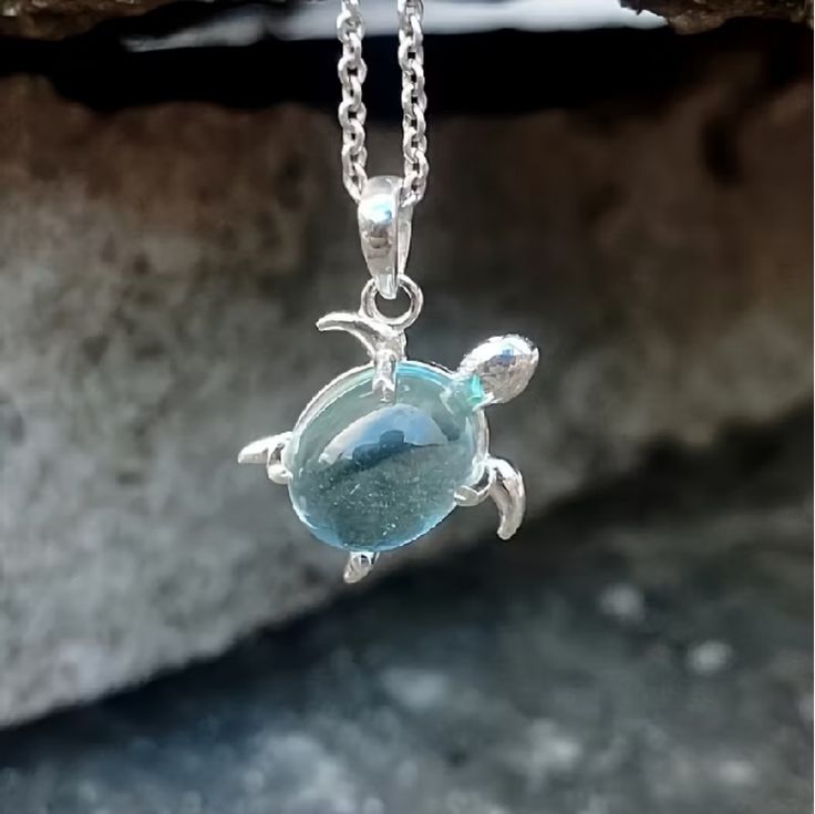 Turtle Coast Crystal Necklace