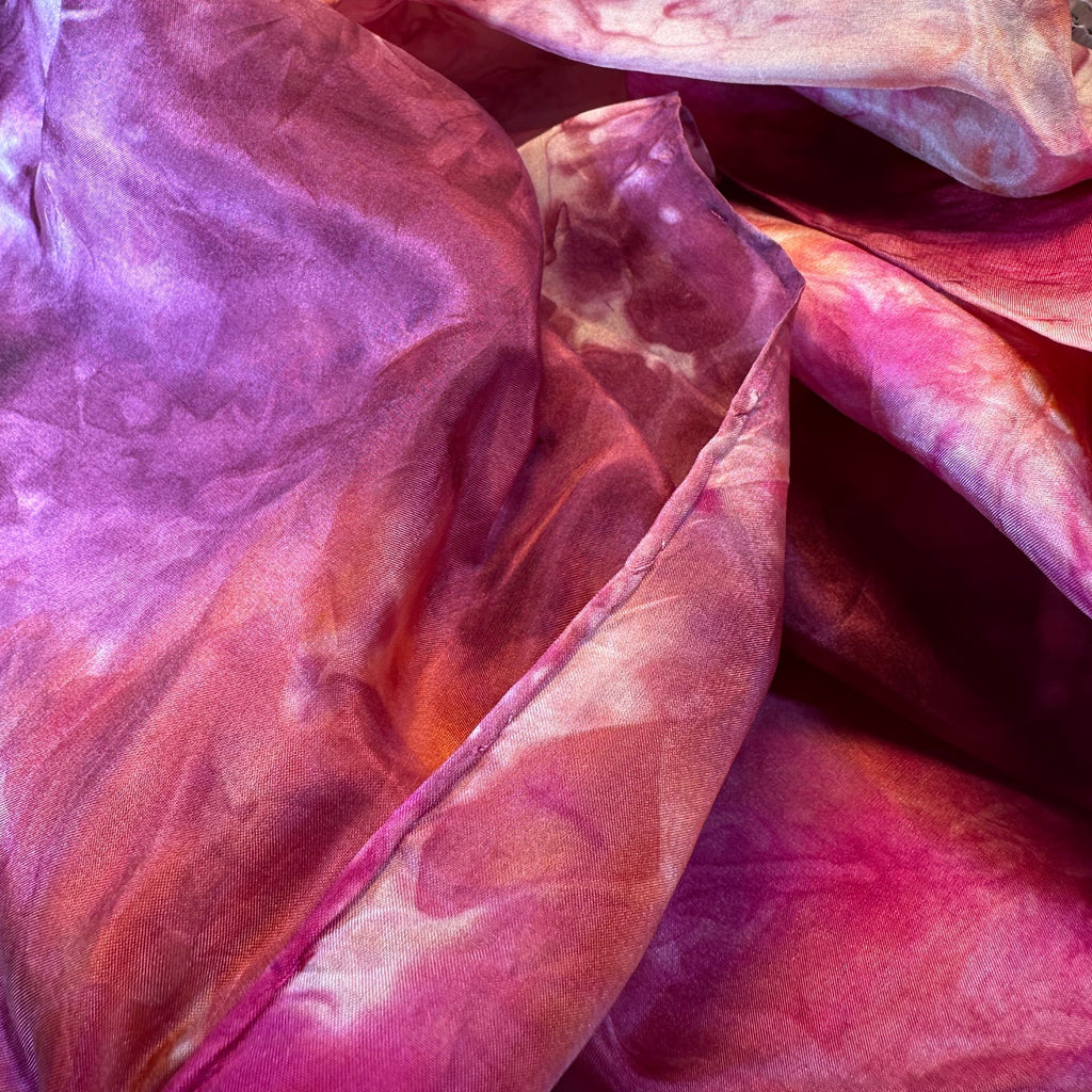 Hand Painted Salt Water Silk Scarf