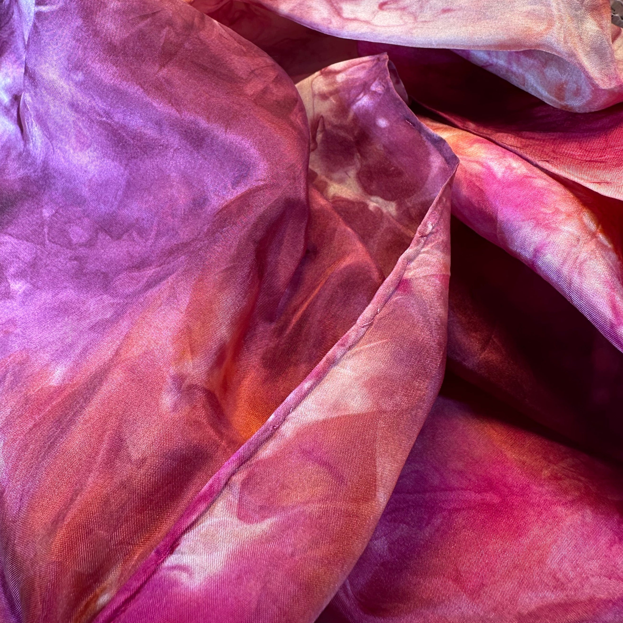 Hand Painted Salt Water Silk Scarf